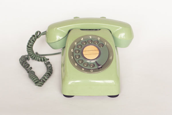 1980s Retro Telephone (Green and Dark Green)